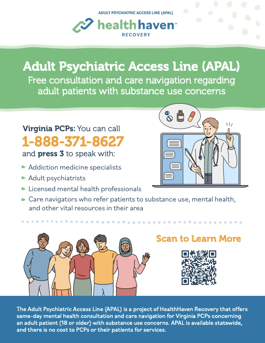 Adult Psychiatric Access Line Services Flyer